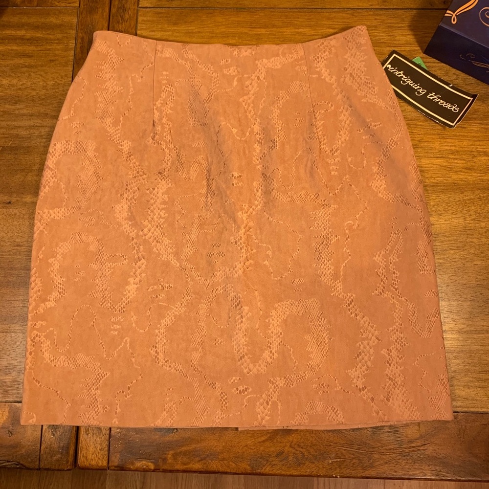 NWT Vintage Intriguing Threads Brown Skirt